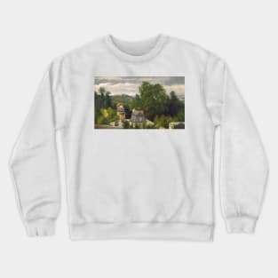 View on the Outskirts of Caen by Stanislas Lepine Crewneck Sweatshirt